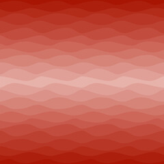 Gradual wavy red background, seamless vector pattern