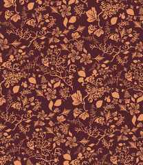 vine leaf garden pattern textile texture design