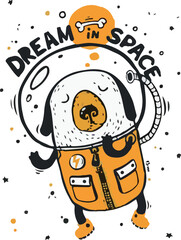 space fantasy dog spacesuit © 设佳 艺