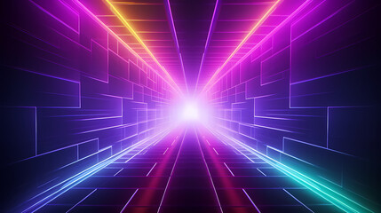 Technology abstract line background and light effect, technology-sense background material