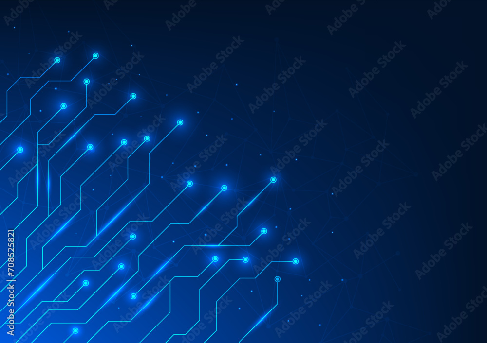 Poster abstract background technology the technology circuit lines are inside the high tech electronic devi