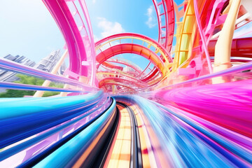 Dizzying Hues on the Roller Journey