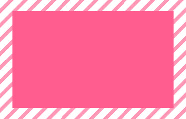 Pink and white background with copy space.Colorful pastel pink frame for text, photo, picture.Sweet valentine wallpaper.