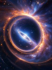 illustration of galaxies and black holes 11