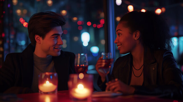 romance couple on a date.