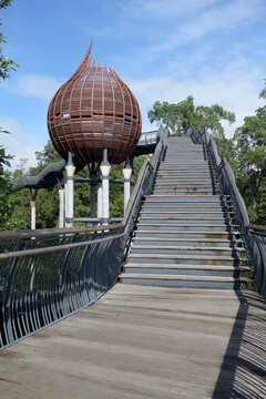 Kingfisher pod located inside the Sungei Buloh Wetland reserve park