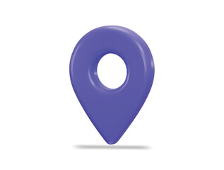 location icon 3d rendering vector illustration