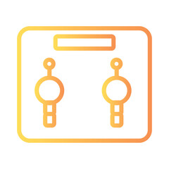 Drop Earrings Jewelry Gradient Outline Icon