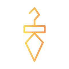 Accesory Earrings Fashion Gradient Outline Icon