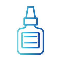 Obraz premium Bottle Clay School Gradient Outline Icon
