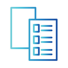 Fototapeta premium Study Work Writing Gradient Outline Icon