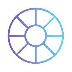 Bathing Pool Swimming Gradient Outline Icon