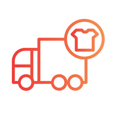Cry Delivery Laundry Gradient Outline Icon