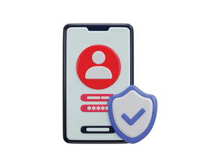 account login and user privacy protected icon vector illustration