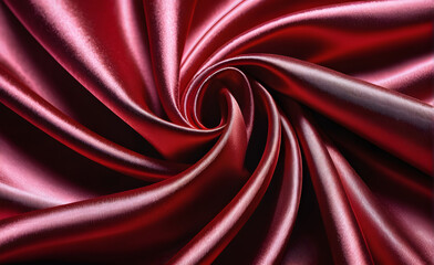 Fototapeta premium Abstract background luxury cloth or liquid wave or wavy folds of grunge red silk texture satin velvet material or luxurious background or elegant wallpaper design. Generative AI