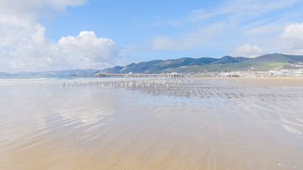 Serene Winter Day at Empty Pismo Beach