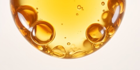 Argan oil serum gel drop texture