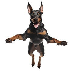 black dog on a transparent background, PNG is easy to use.