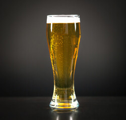 Still life with a draft beer by the glass