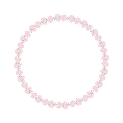 Elegant Pink Flower Frame