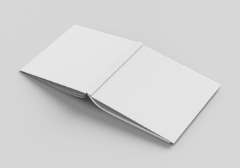 Square book mockup