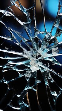 Photography of broken window glass UHD wallpaper