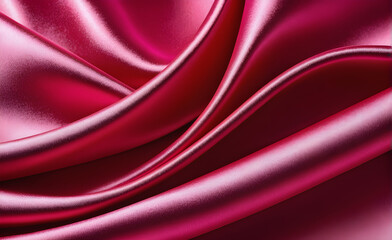Fototapeta premium Abstract background luxury cloth or liquid wave or wavy folds of grunge pink silk texture satin velvet material or luxurious background or elegant wallpaper design. Generative AI