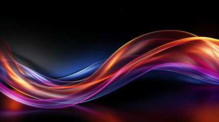 abstract colorful glowing wavy perspective with fractals and curves background 16:9 widescreen wallpapers