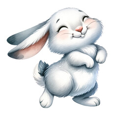 Arctic Hare: Cute Watercolor Illustration