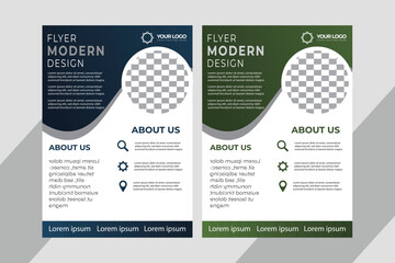 Corporate business flyer poster pamphlet brochure cover template design with background design.