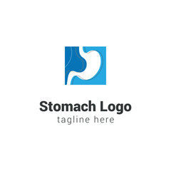 logo vector template simple stomach symbol design.