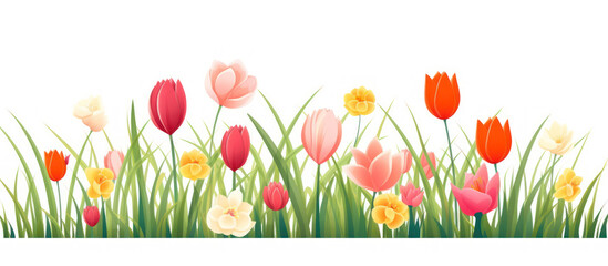 spring flowers decoration background