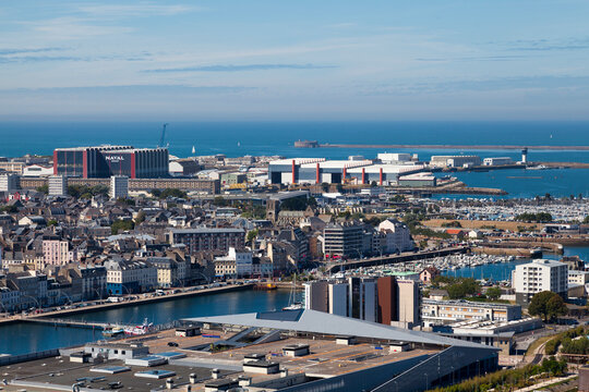Aerial view of Cherbourg-en-Cotentin