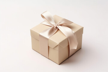 IPresent gift box on white background.