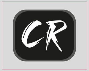 NEW BEST CR creative initial latter logo.CR abstract.CR latter vector Design.CR Monogram logo design .