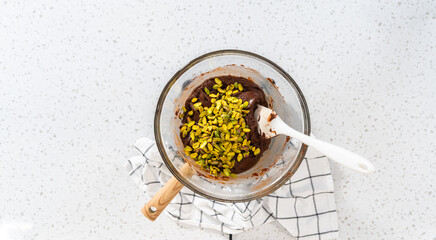 Chocolate pistachio fudge