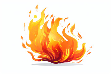 fire and flames illustration