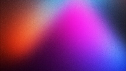 abstract colorful mist background with grain. Unfocussed ambient neon light. Modern minimal wallpaper - obrazy, fototapety, plakaty
