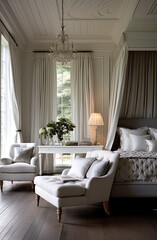 modern luxury white and grey decoration 