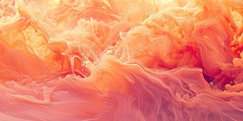 Peach abstraction, gentle waves, wallpaper, background.