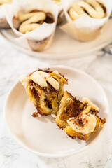 Captivating Capture of No-Yeast Cinnamon Roll Cupcakes
