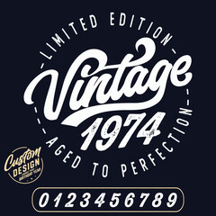 limited edition vintage 1974 aged to perfection