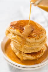 Eggnog pancakes