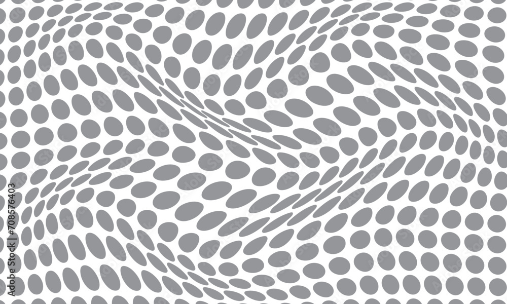 Aufkleber abstract geometric grey dot wave pattern.