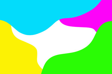 a colorful abstract background with a white and blue wave