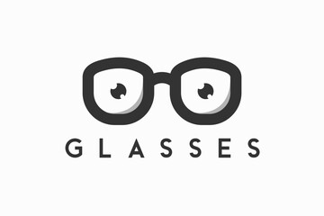 eye glasses simple logo design