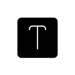 text glyph icon