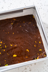 Chocolate pistachio fudge