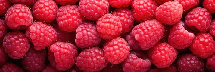 background of ripe raspberries