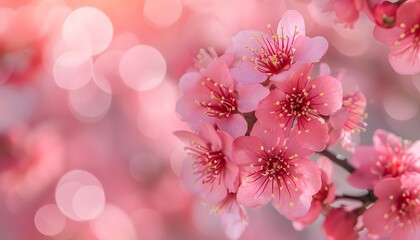 Cherry Blossoms Close-Up